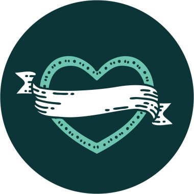 Bir kalp ve bayrağın ikonik dövme görüntüsü