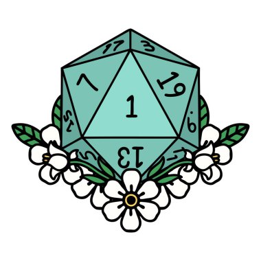 Retro Dövme Biçimi Doğal Zar Çiçek elementli