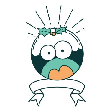 Dövme stili tomar afişi yılbaşı pudingini şok etti.