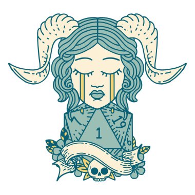 Retro Dövme Biçimi ağlama Doğal bir D20 zar atışıyla kiremit döşeme