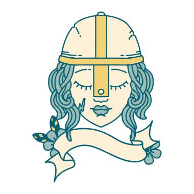 Retro Dövme Tarzı İnsan Savaşçısı 