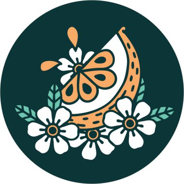 Dekoratif limon ikonik dövme görüntüsü