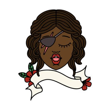 Retro Dövme Tarzı Düzenbaz karakter yüzü