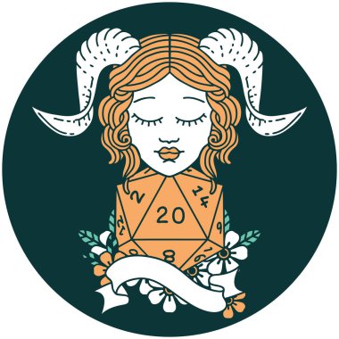 Doğal yirmilik zar atma ikonu