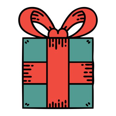 dövme geleneksel bir hediye tarzında