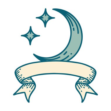 Ayın ve yıldızların bayrağıyla geleneksel dövme