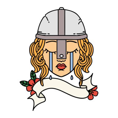 Retro Dövme Tarzı İnsan Savaşçısı 