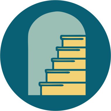 Basamaklara açılan kapının ikonik dövme görüntüsü