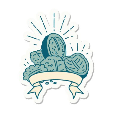 Dövme stili ceviz yapıştırması.