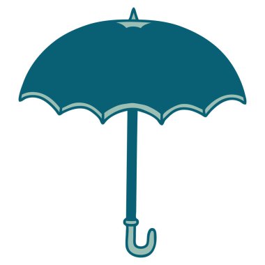 Bir şemsiyenin ikonik dövme şekli