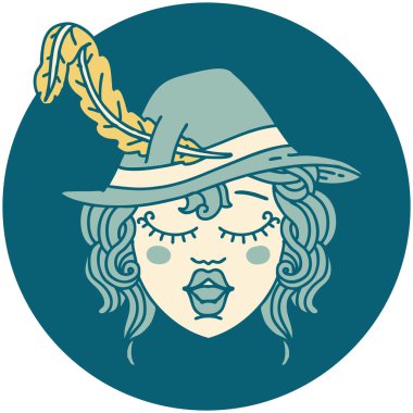 İnsan ozan karakterinin simgesi