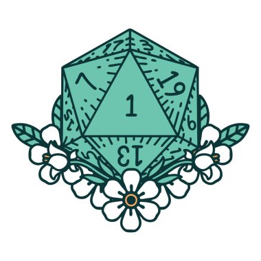 Retro Dövme Biçimi Doğal Zar Çiçek elementli