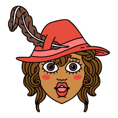 Retro Dövme Tarzı İnsan Ozan Karakteri