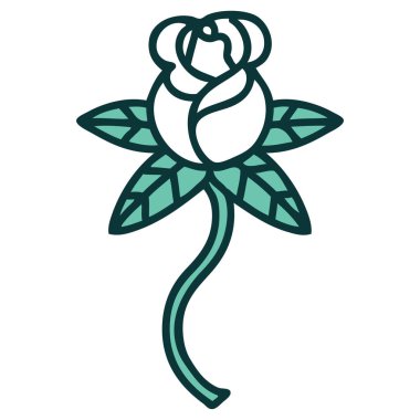 Bir çiçeğin ikonik dövme şekli