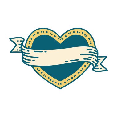 Bir kalp ve bayrağın ikonik dövme görüntüsü