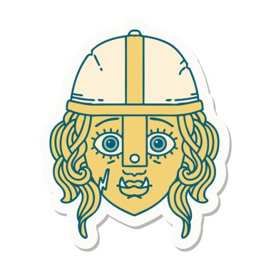 Bir Ork savaşçı karakterinin çıkartması.