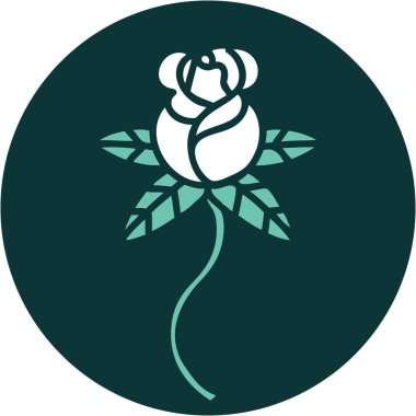 Bir çiçeğin ikonik dövme şekli