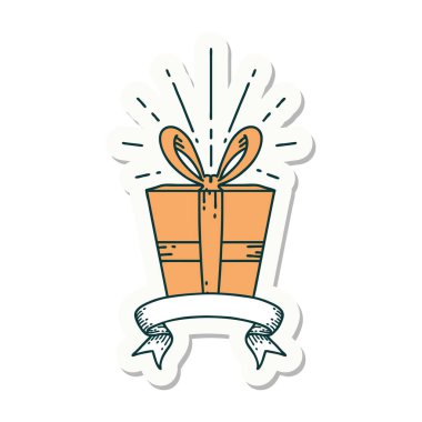 Dövme stili bir noel hediyesi.