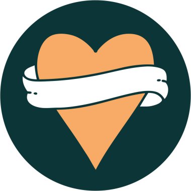 Bir kalp ve bayrağın ikonik dövme görüntüsü