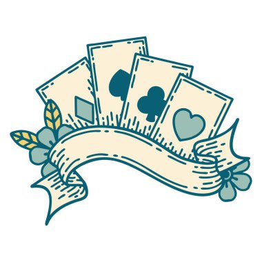 Kart ve pankartın ikonik dövme biçimi