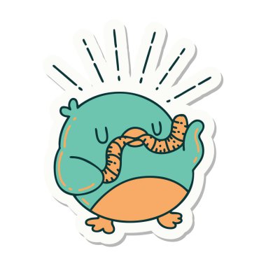 Kurtlu robin dövmesi çıkartması.