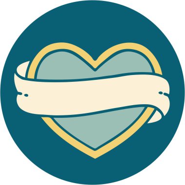 Bir kalp ve bayrağın ikonik dövme görüntüsü