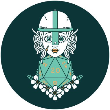 20 zarlı elf dövüşçüsü ikonu