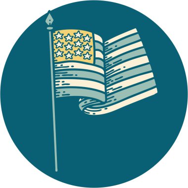 Amerikan bayrağının ikonik dövme görüntüsü