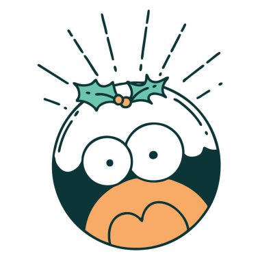 Geleneksel dövme stili, yılbaşı pudingini şok etti.