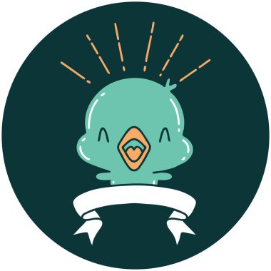 Şarkı söyleyen bir dövmenin simgesi.