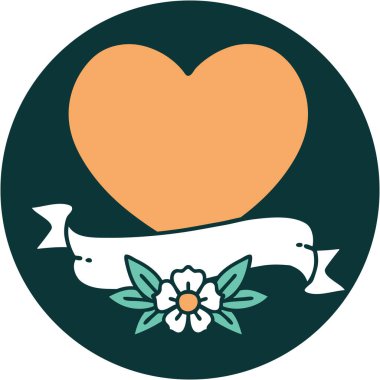 Bir kalp ve bayrağın ikonik dövme görüntüsü