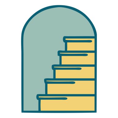 Basamaklara açılan kapının ikonik dövme görüntüsü