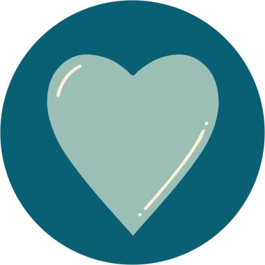 Bir kalbin ikonik dövme görüntüsü