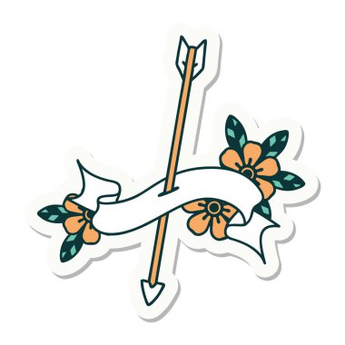 ok sancağıyla dövme stili etiketi