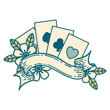 Kart ve pankartın ikonik dövme biçimi