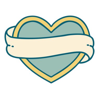 Bir kalp ve bayrağın ikonik dövme görüntüsü