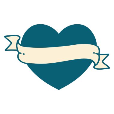 Bir kalp ve bayrağın ikonik dövme görüntüsü