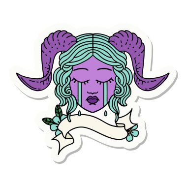 Bağlayıcı karakter yüz etiketi 