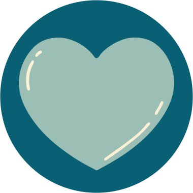 Bir kalbin ikonik dövme görüntüsü