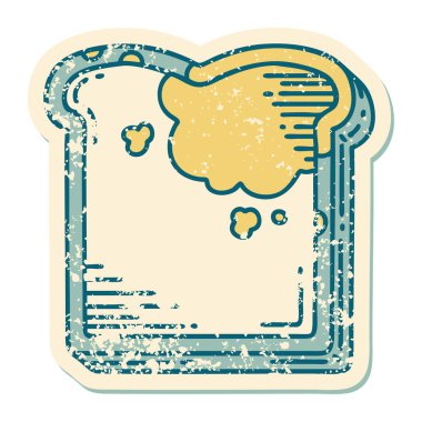 Kalıplı bir ekmeğin sembolik dövmeli görüntüsü