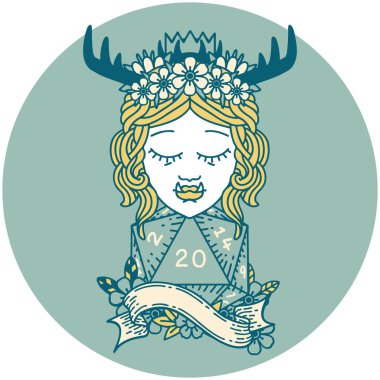 Retro Dövme Biçimli Ork Karakteri