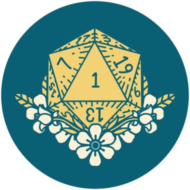 Retro Dövme Biçimi Doğal Zar Çiçek elementli