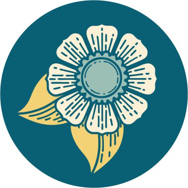 Bir çiçeğin ikonik dövme şekli