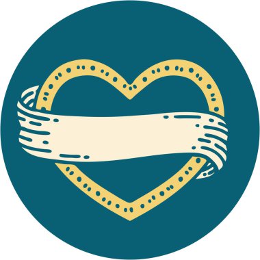 Bir kalp ve bayrağın ikonik dövme görüntüsü