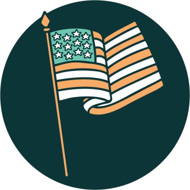 Amerikan bayrağının ikonik dövme görüntüsü