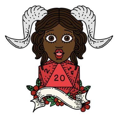 Retro Dövme Biçimi Doğal yirmilik zar atma ile düzenleme