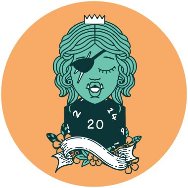 Ork haydut karakterinin doğal yirmi zar atma ikonu