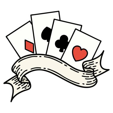 geleneksel kart ve afiş tarzında dövme