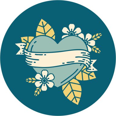 Bir kalp ve bayrağın ikonik dövme görüntüsü