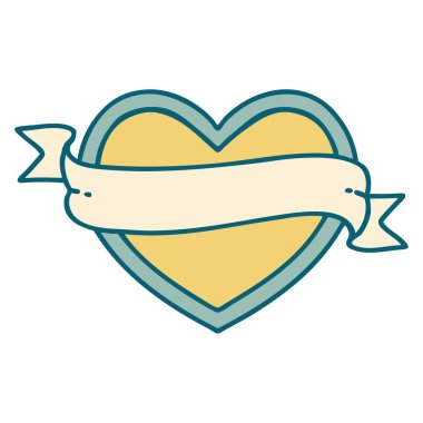 Bir kalp ve bayrağın ikonik dövme görüntüsü